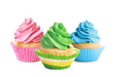 Lezzetli renkli kek kümesi  