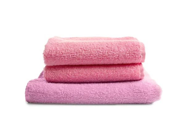 Чистые махровые полотенца — стоковое фото
