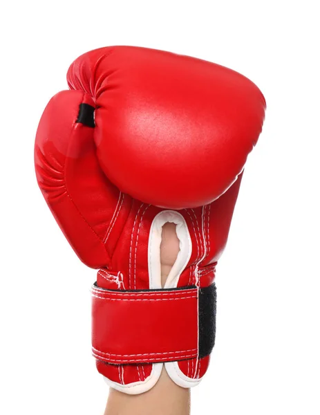 Mann im Boxhandschuh — Stockfoto