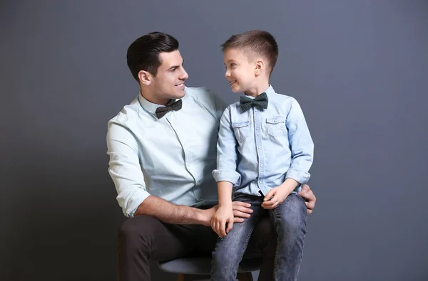 Şık baba ve oğul — Stok fotoğraf
