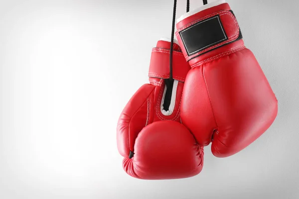 Boxerské Rukavice Bílém Pozadí — Stock fotografie