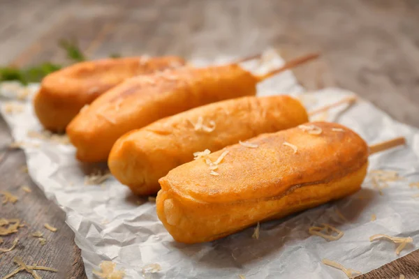 Tasty corn dogs — Stock Photo, Image