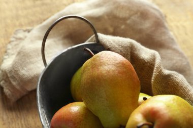 Lezzetli olgun armut, portre