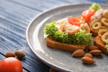 Lezzetli tavuk bruschetta