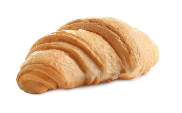 Croissant saboroso em branco — Fotografia de Stock