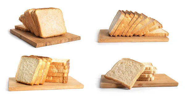 Set con rebanadas de pan para brindar — Foto de Stock