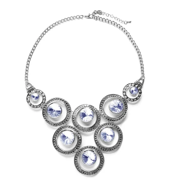 Magnifique collier sur blanc — Photo