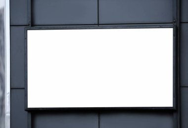 Açık havada şehir bina boş reklam kurulu