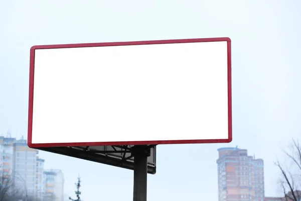 Blank Advertising Board City Street — Stock Photo, Image