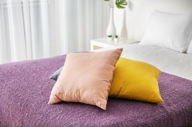 Işık oda iç rahat yatak