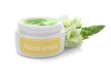 Doğal vücut kremi ile jar 