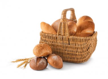 Hasır sepet ile kompozisyon 