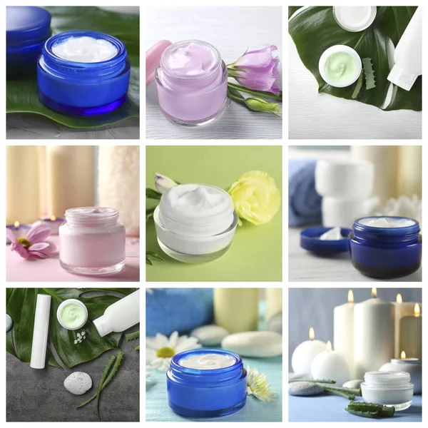 Collection of body creams — Stock Photo, Image