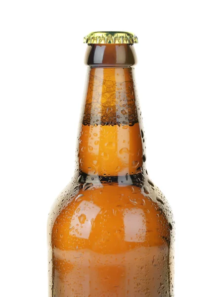 玻璃瓶装的啤酒 — 图库照片