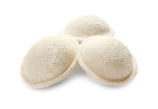 Dumplings sur fond blanc — Photo