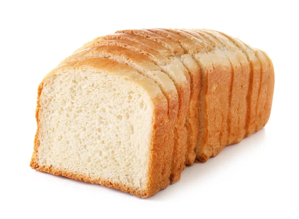 Vers gesneden brood geïsoleerd — Stockfoto