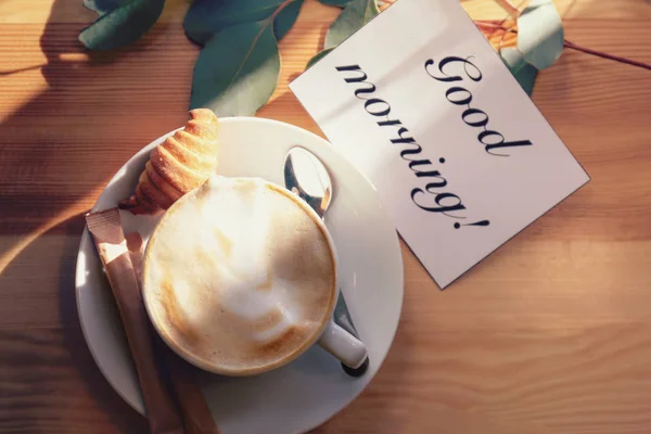 Card with words "Good morning" — Stock Photo, Image