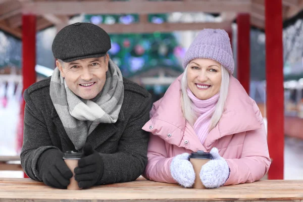 Portrait of happy mature couple — Stock Photo, Image