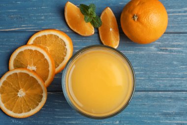  taze portakal suyu ve meyve 