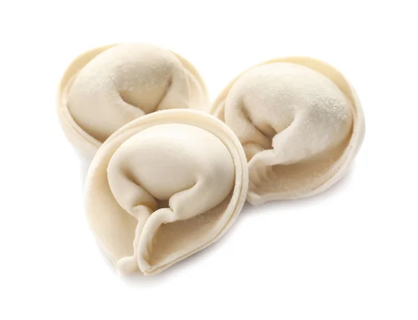 Dumplings on white background — Stock Photo, Image
