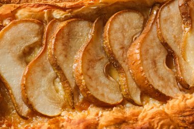 Lezzetli armut tart, portre