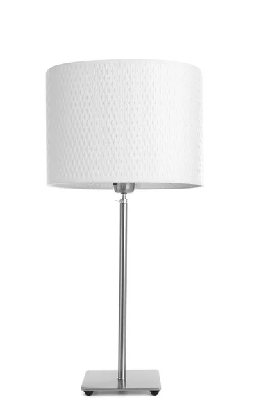 Elegant table lamp on white background — Stock Photo, Image