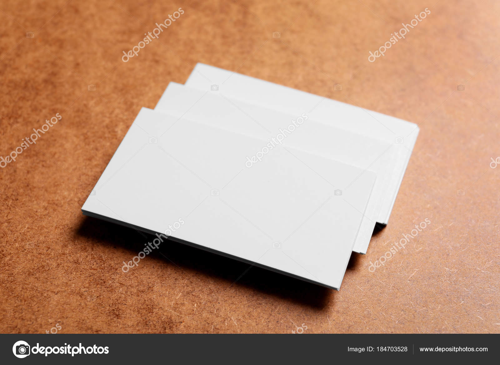 Blank Business Cards On Color Background Stock Photo Belchonock
