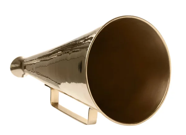 Vintage megaphone on white background — Stock Photo, Image