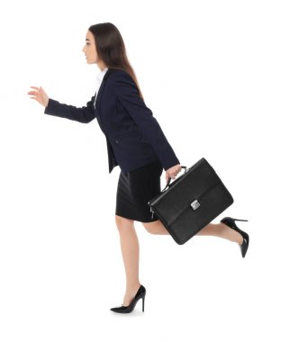 Beyaz genç iş kadını 