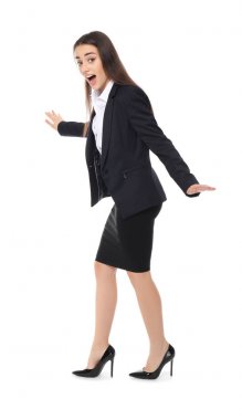 Beyaz genç iş kadını 