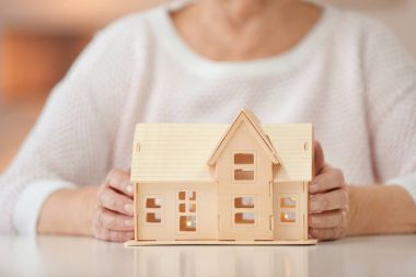 Masada ev modeli ile kadın kıdemli. Evde bakım kavramı