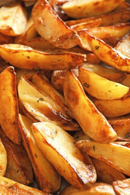Lezzetli patates dilimleri, portre