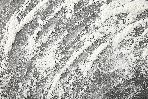 Wheat flour on grey — Stock Photo, Image