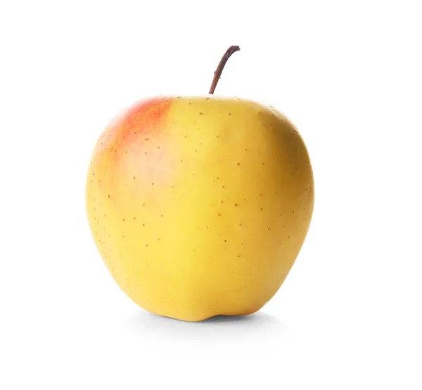 Ώριμα Ζουμερός Μήλο Λευκό Φόντο — Φωτογραφία Αρχείου