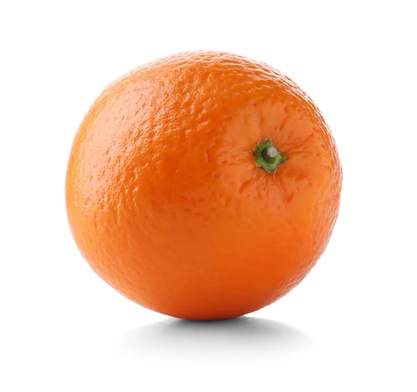 Juicy Ripe Orange White Background — Stock Photo, Image