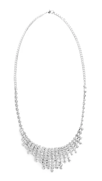 Beautiful necklace on white background — Stock Photo, Image