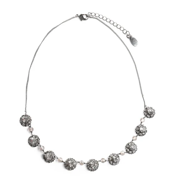 Beautiful necklace on white background — Stock Photo, Image