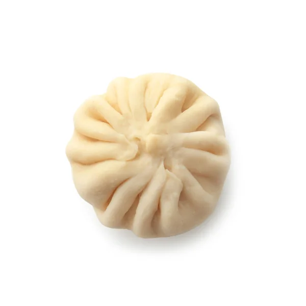 Raw baozi dumpling on white background — Stock Photo, Image