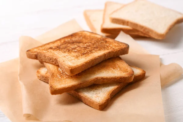 Smaczny chleb tostowy, zbliżenie — Zdjęcie stockowe