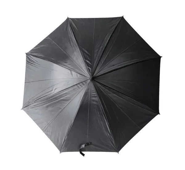 Schwarzer Regenschirm auf weißem Hintergrund — Stockfoto