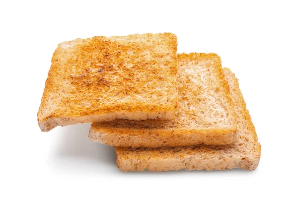 Leckeres Toastbrot auf weißem Hintergrund — Stockfoto