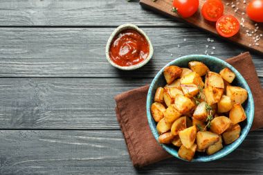 lezzetli patates dilimleri