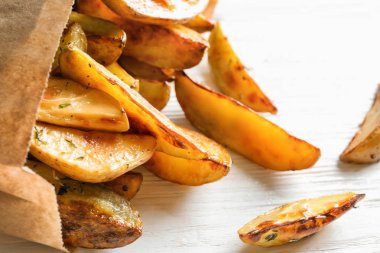 lezzetli patates dilimleri