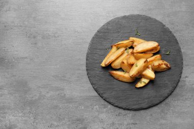 lezzetli fırında patates dilimleri 