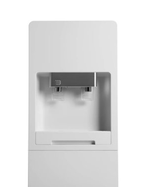 Beyaz arka plan üzerinde modern su soğutucu