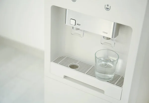 Modern water cooler, indoors — Stock Photo, Image