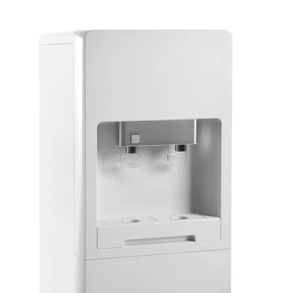 白色背景的现代水冷却器 — 图库照片