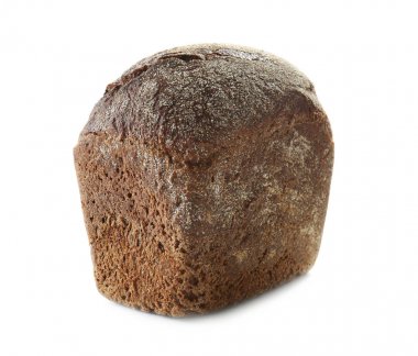 Beyaz arka plan üzerinde taze pişmiş ekmek