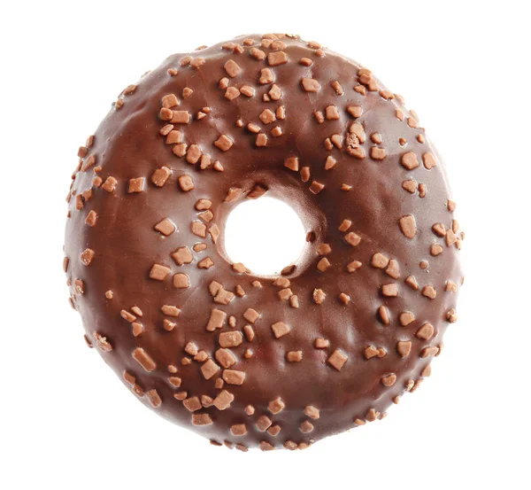 Köstliche Donut auf weißem Hintergrund — Stockfoto