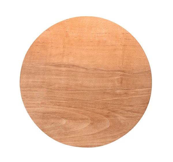 白い背景の上の木の板。手作り調理器具 — ストック写真